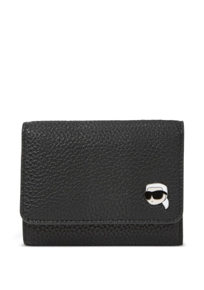 Karl Lagerfeld Ikon pebble tri-fold wallet - Black