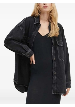 American Vintage contrast-stitching denim shirt - Black