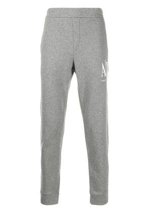 Armani Exchange logo embroidered track pants - Grey
