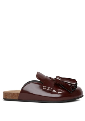 JW Anderson tassel-detail slip-on leather loafers - Red