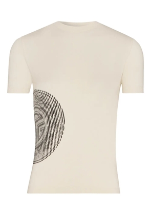 Jean Paul Gaultier fingerprint-print t-shirt - Neutrals