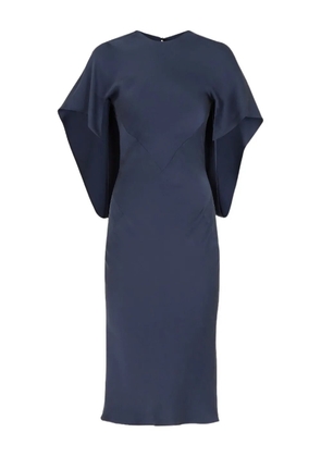 FENDI cape-sleeve midi dress - Blue