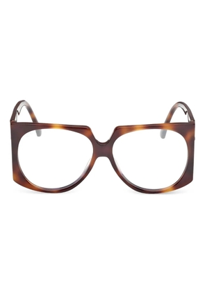 Max Mara Eyewear geometric-framed glasses - Brown