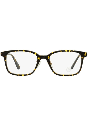 Moncler Eyewear tortoiseshell rectangle-frame glasses - Brown