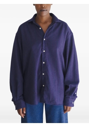 Baserange Claude striped-pattern shirt - Purple