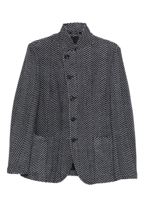 Emporio Armani zigzag-pattern jacket - Black