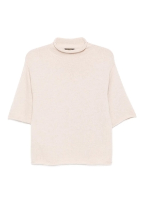 N.Peal Turtleneck knitted top - Neutrals