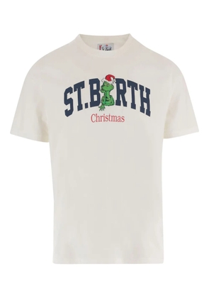 MC2 Saint Barth logo-print round-neck t-shirt - Neutrals
