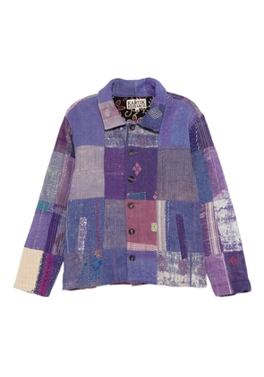Kartik Research Kantha patchwork jacket - Purple