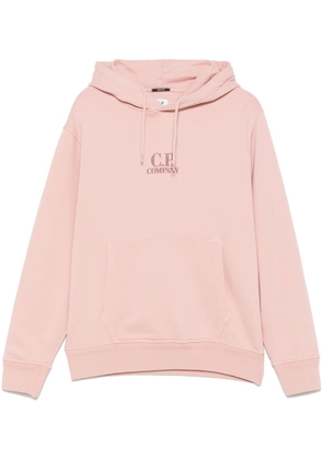 C.P. Company logo-embroidered hoodie - Pink