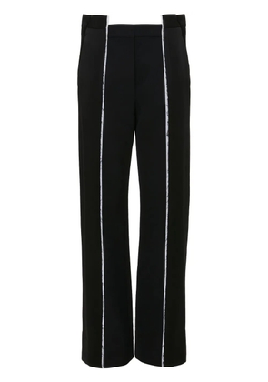 Victoria Beckham straight-leg deconstructed trousers - Black