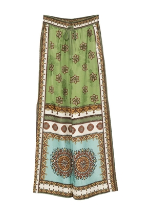 ALEMAIS Contina floral-print trousers - Green