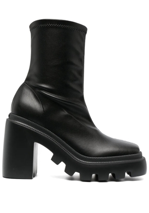 Vic Matie 110mm chunky leather boots - Black