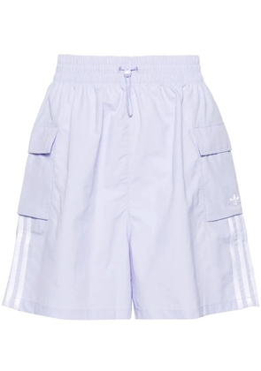 adidas 3-Stripes cargo track shorts - Purple