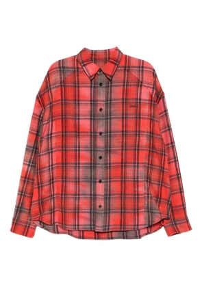 Juun.J plaided shirt - Red