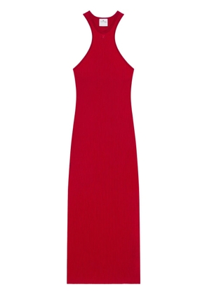 Courrèges scuba midi dress - Red