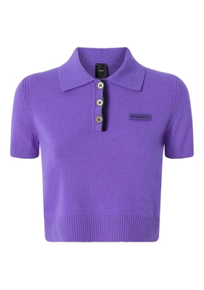 PINKO short-sleeve polo top - Purple
