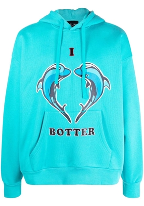 Botter logo print hoodie - Blue