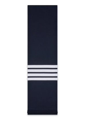 Thom Browne 4-Bar ribbed scarf - Blue