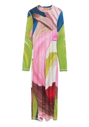 Stine Goya long-sleeve midi dress - Pink