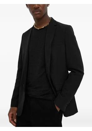 Bruuns Bazaar RubenBBKarlsus buttoned notched-lapels blazer - Black