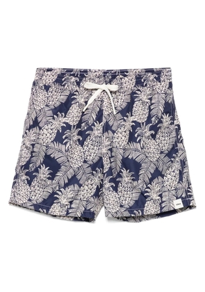 Altea Ananas-print swim shorts - Blue