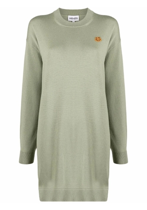 Kenzo Tiger-patch jumper - Green