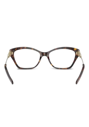 Michael Kors chain-detail cat-eye frame glasses - Brown