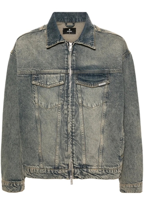 Represent R4 washed-denim jacket - Blue