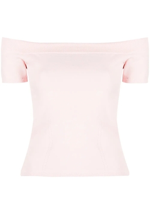 Alexander McQueen off-shoulder top - Pink