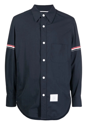 Thom Browne RWB armband piqué shirt jacket - Blue