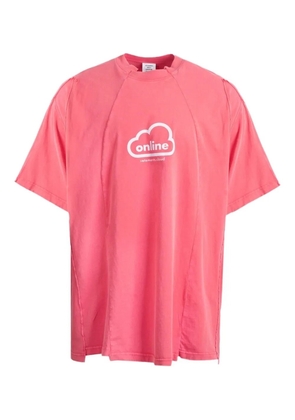 VETEMENTS Cloud-print T-shirt - Red