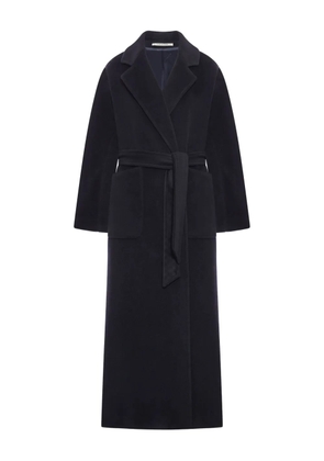 Tagliatore belted wool coat - Blue