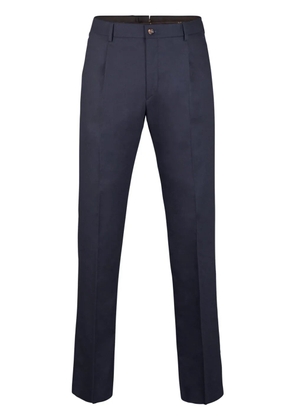 Moorer pleat-detail trousers - Blue