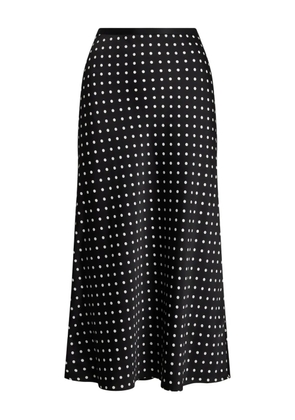 Polo Ralph Lauren polka dot-print midi skirt - Black