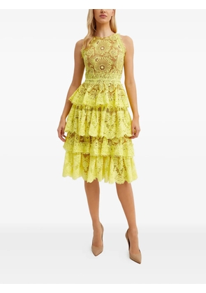 Bronx and Banco Bridget's ruffled midi dress - Yellow