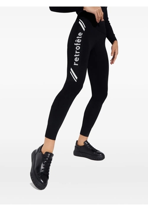 Retrofête Sloanne logo leggings - Black