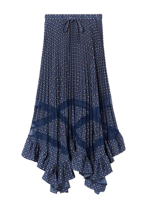 Claudie Pierlot pleated-design maxi skirt - Blue