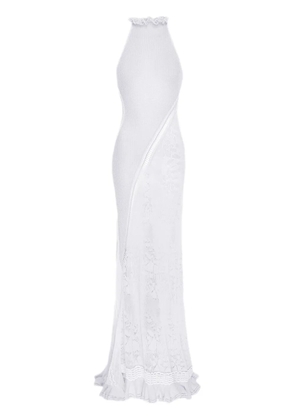 Roberta Einer Lily knitted maxi dress - White