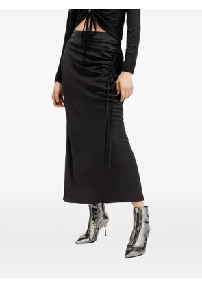 AllSaints Alexia drawstring side-seam skirt - Black