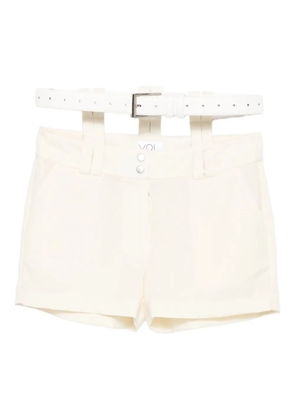 Vestiaire d'un Oiseau Libre belt shorts - White