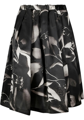 Comme Des Garçons Comme Des Garçons printed skirt - Black
