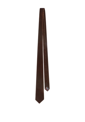 Emporio Armani velvet tie - Brown