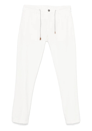 Eleventy tapered trousers - White