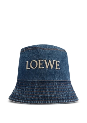 LOEWE denim bucket hat - Blue