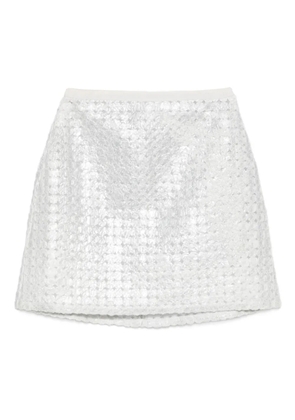 Gemy Maalouf sequin-embellished miniskirt - Silver