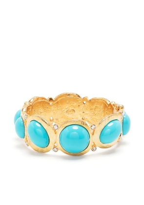Kenneth Jay Lane gemstone-detail bracelet - Gold
