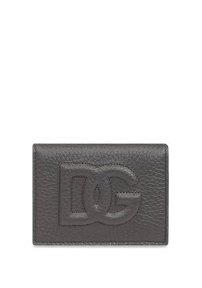 Dolce & Gabbana logo-embossed leather wallet - Grey