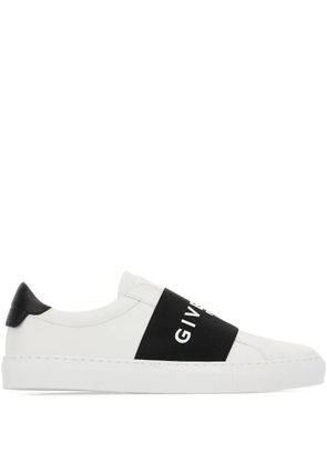 Givenchy strap-detail leather sneakers - White