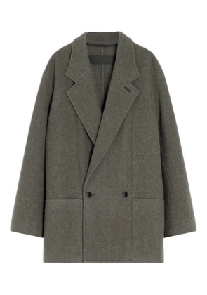 LEMAIRE felt double-breasted coat - Grey